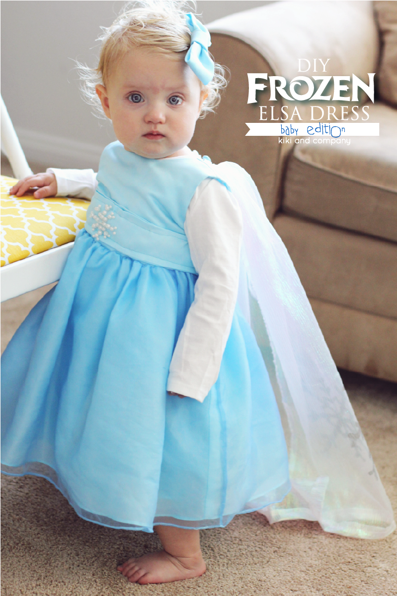 DIY Frozen Elsa Dress BABY Edition {free tutorial} Kiki & Company