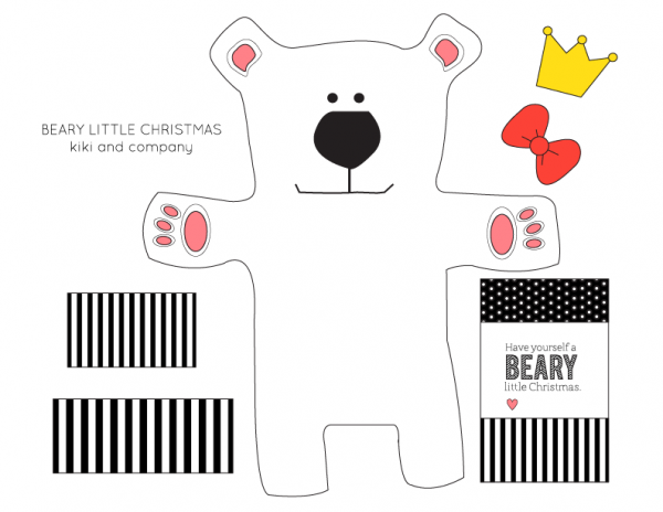 Free Christmas Gift Card or Money Card Holder free printable - Kiki