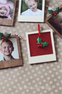 Polaroid Picture Garland {Christmas Gift Tutorial} - Kiki & Company