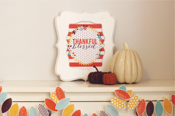 New and FREE Thanksgiving print from kiki and company. #thanksgiving #free