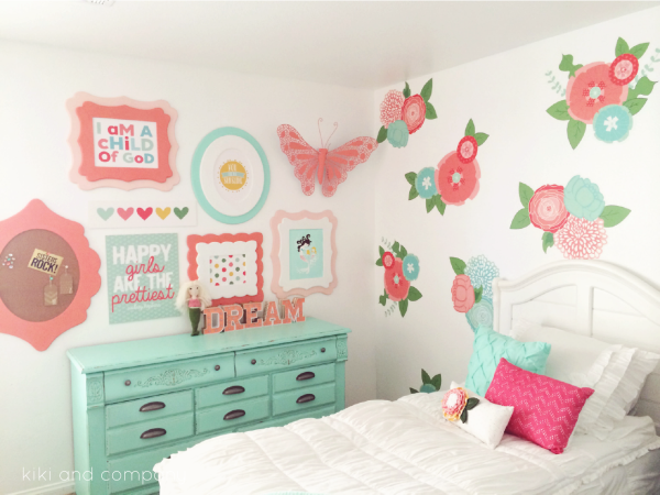 Girl's Room Makeover at Kiki and Company.