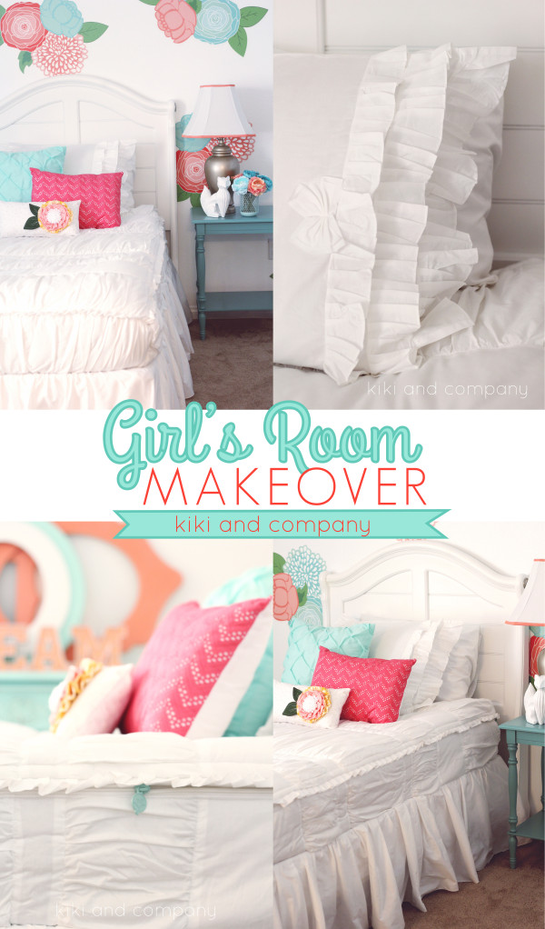 Girl's Room Makeover- The Bedding - Kiki & Company