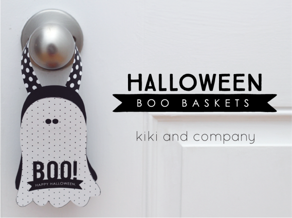 Halloween Printable - Super cute Halloween Baskets perfect to share treats for class parties or use them as Halloween Party Favors. 