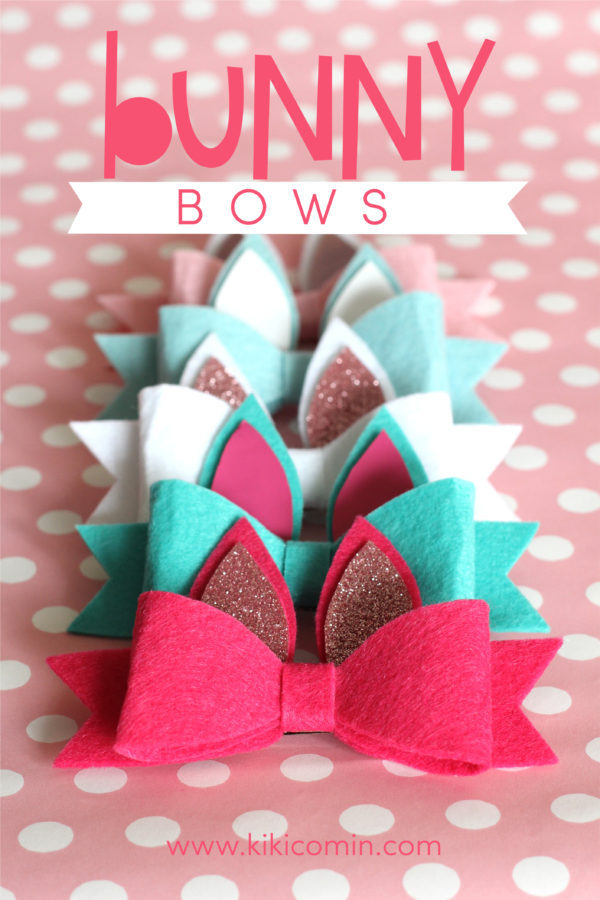 Bunny Bows with Expressions Vinyl - Kiki & Company