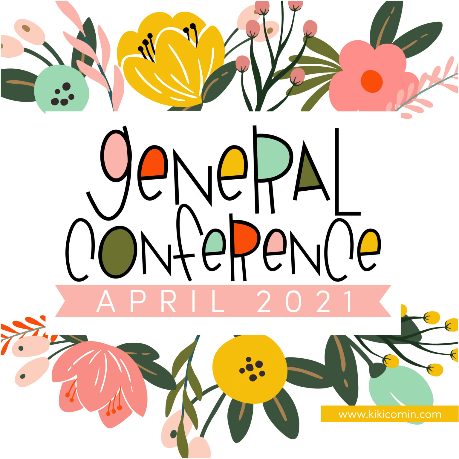 General Conference April 2021 Printable Pack Kiki & Company